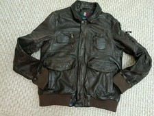 Aeronautika Militare Lederjacke für Herren.Gr 56. In Braun Top Zustand