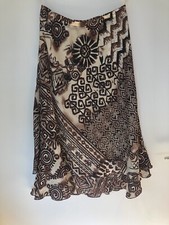 Damen Rock Gr.36/38/40 Gabriele Schaawe, getragen, A-Linie, braun,beige Stufen