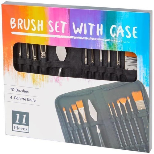 Pinselset mit etui 1 - pinselset,
