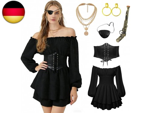 Piratenkostüm damen weiß - piratenkostüm, damen,