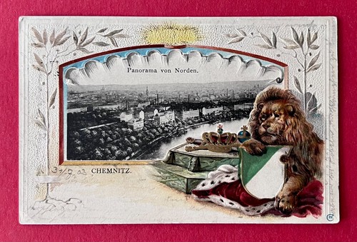 Prägedruck litho chemnitz - prägedruck, ak