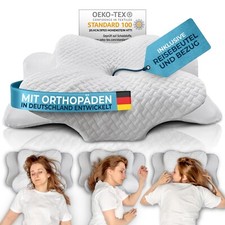 Glückstoff® Orthopädisches Kissen aus Memory Foam - Nackenstützkissen