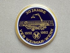 alte DDR Porzellan Medaille 30