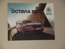 Auto Prospekt Skoda Octavia RS 2018 28 farbige Seiten