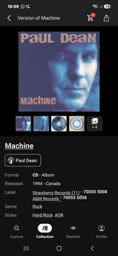 Paul dean machine aor cd - ~,