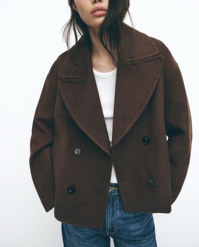 Zara kurzmantel doppelreihig - kurzmantel,