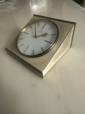 Junghans Tischuhr Messing Max Bill Eames 60er Ära Design Uhr Handaufzug 70er