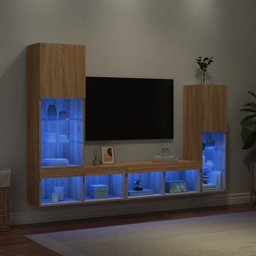 Wohnwand mit led - wohnwand,