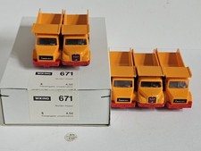 Wiking #671 kompletter Händlerkarton Mulden- Kipper Magirus + MAN / TOPP!!