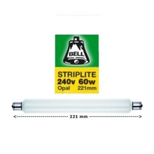 Bell 02100 - 221 mm 60 W S15 doppelendiges Opal Striplit Rohr