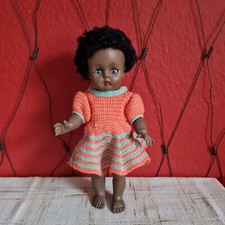 Farbige Puppe, Vintage, 35 cm