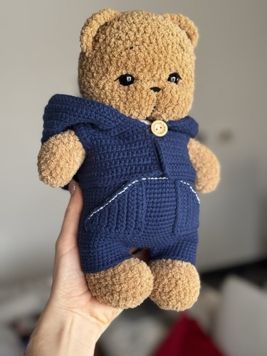Handgemachter teddybär 28cm - teddybär,
