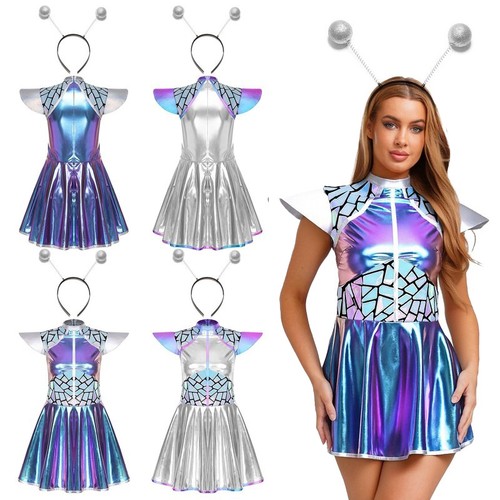Damen alien cosplay kostüm - de,