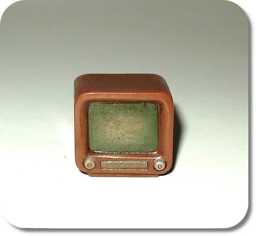 Miniatur fernseher retro - miniatur, fernseher,