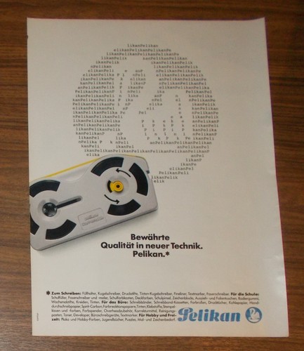 Seltene werbung pelikan - werbung,