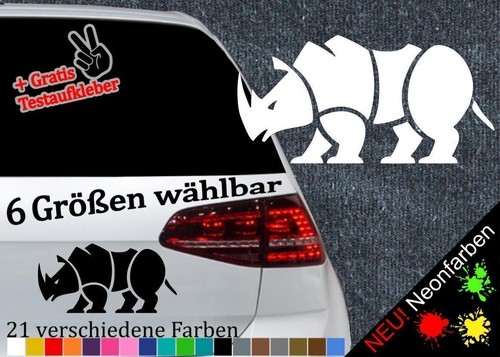 Nashorn tribal aufkleber - tribal,