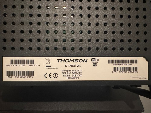 Thomson speedtouch st780i - thomson, wl