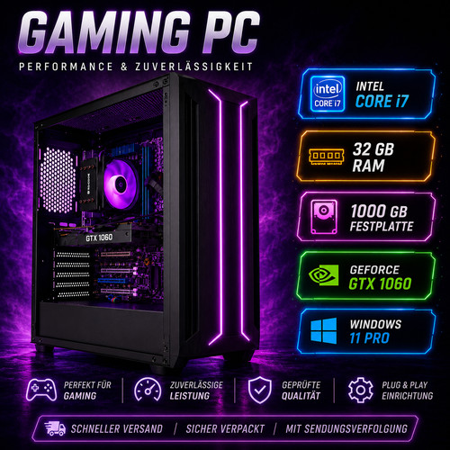 Gaming intel core i7 - pc,