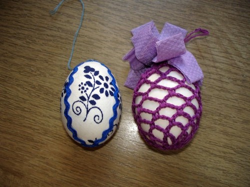 2 ostereier in handarbeit - 2,