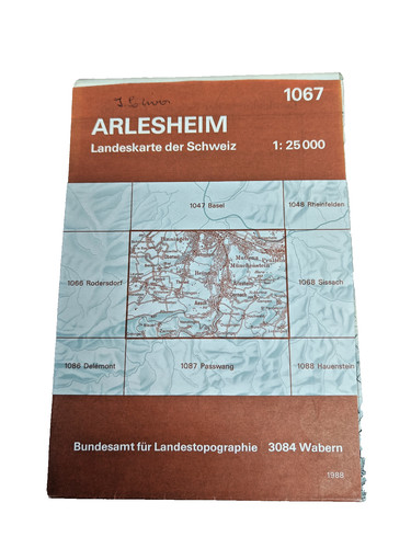 Landeskarte der schweiz 1067 - landeskarte,