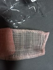 5 Rollen Schleifenband Gitterband  5m x 7,5cm lachs Floristik