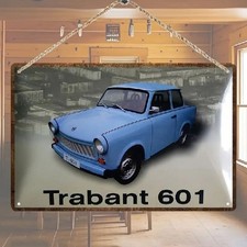 Blechschild IFA Trabant 601 DDR Nostalgie Vintage Metallschild TEL3330