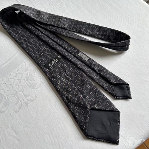 Hermès krawatte schwarz - hermès, mit