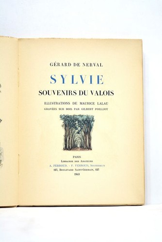 Altes buch nerval sylvie - nerval,