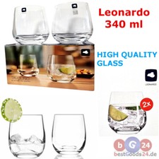 Leonardo 2er Set Wassergläser Tavolino 340ml stilvoll Elegante Wassergläser