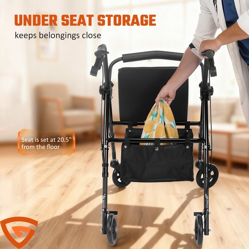Rollator gehhilfe schwarz - rollator,