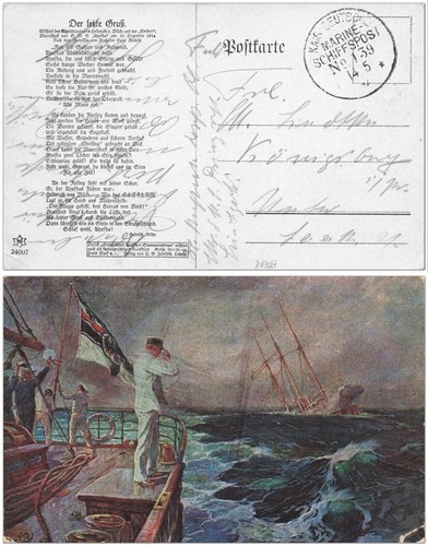 Der letzte gruß 1916 - ak,