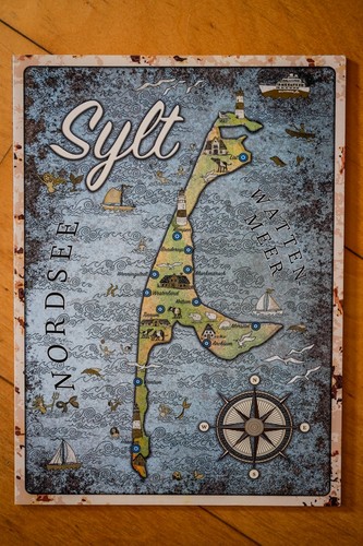 Sylt retro poster - mdf, holz