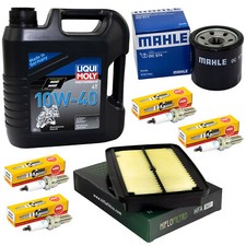 Öl Set 4L Wartung für Suzuki GSF 600 Bandit 00-04 Luftfilter Ölfilter Zündkerzen