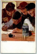 10223201 - Kreuzelschreiber sign. Roeseler Bierkrug Analphabet Tintenfass