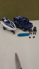 Playmobil Polizeiwagen mit Polizeiboot 
