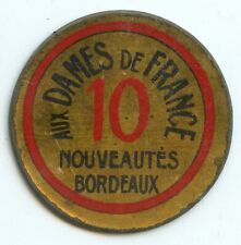 Briefmarke Münze Bordeaux An Den Damen Von Frankreich 10 Cent Rot
