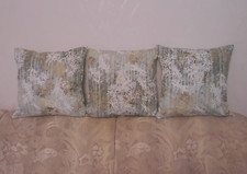 3 x Kissenbezüge feiner Popelin Stoff Gräser/Libellen  40x40cm