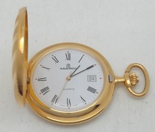 Margi Taschenuhr,Quartzuhr,Datumsanzeige,Swiss Made,die Uhr läuft,