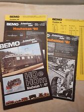 Bemo Modellbahn-Katalog 1979 für H0e + H0m, 24 Seiten, mit Preislisten 1980 1981