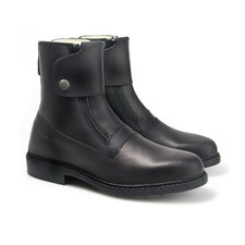 Hobo Stiefelette Zipp Sepp HG schwarz, Reitstiefelette Leder Reißverschuss, neu