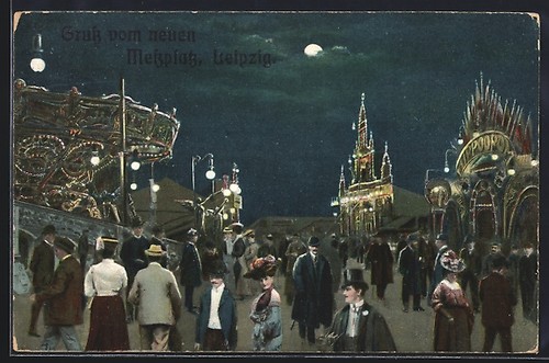 Ansichtskarte leipzig der - ansichtskarte, leipzig,