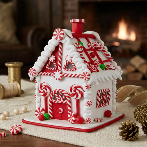 Led lebkuchenhaus 15cm - lebkuchenhaus,