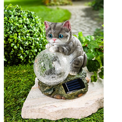 Katzen solarlampe gartenlampe - katzen,