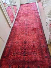 Orientteppich Läufer 3m x 80cm hochwertiger Perserteppich Design Vintage Teppich