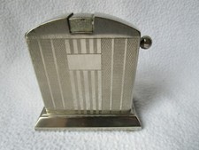 KASCHIE seltenes altes Benzin-Tischfeuerzeug Lighter 8x8x3,5cm funktioniert Rar