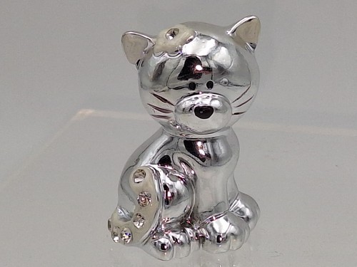 Katze weiß silber mit