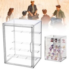 4 Stufen Acryl Vitrine Klarsicht Aufbewahrungsbox Transparent Schaukasten Vitrin