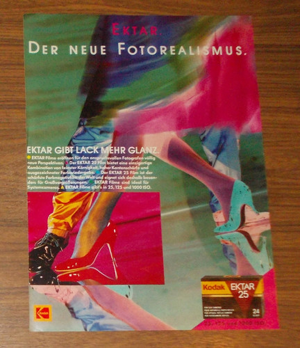 Seltene werbung kodak ektar - werbung, 25