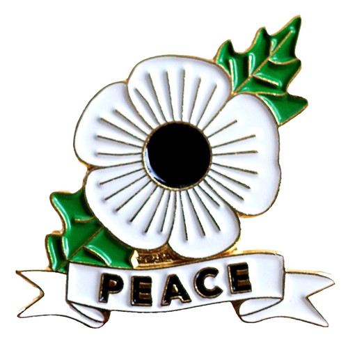Weiße y peace pin - p,
