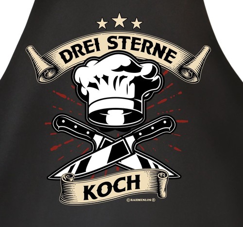 Herren kochschürze drei - herren,